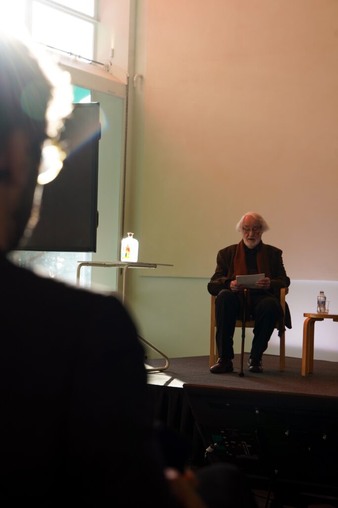 Juhani Pallasaa at Spirit of Paimio Conference in 2023.